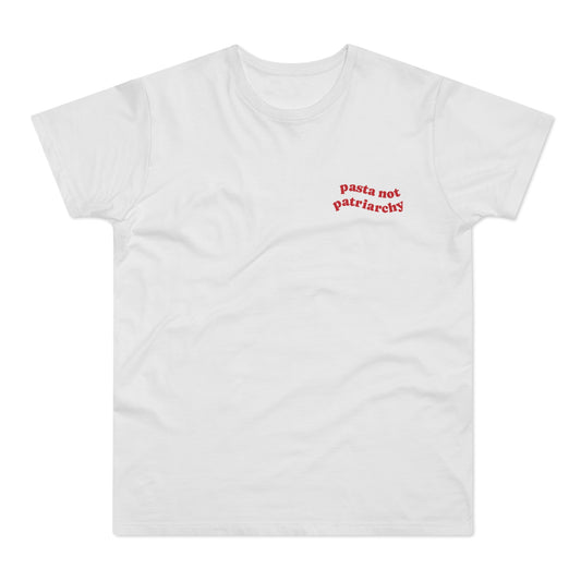 Pasta Not Patriarchy Minimalistic Shirt