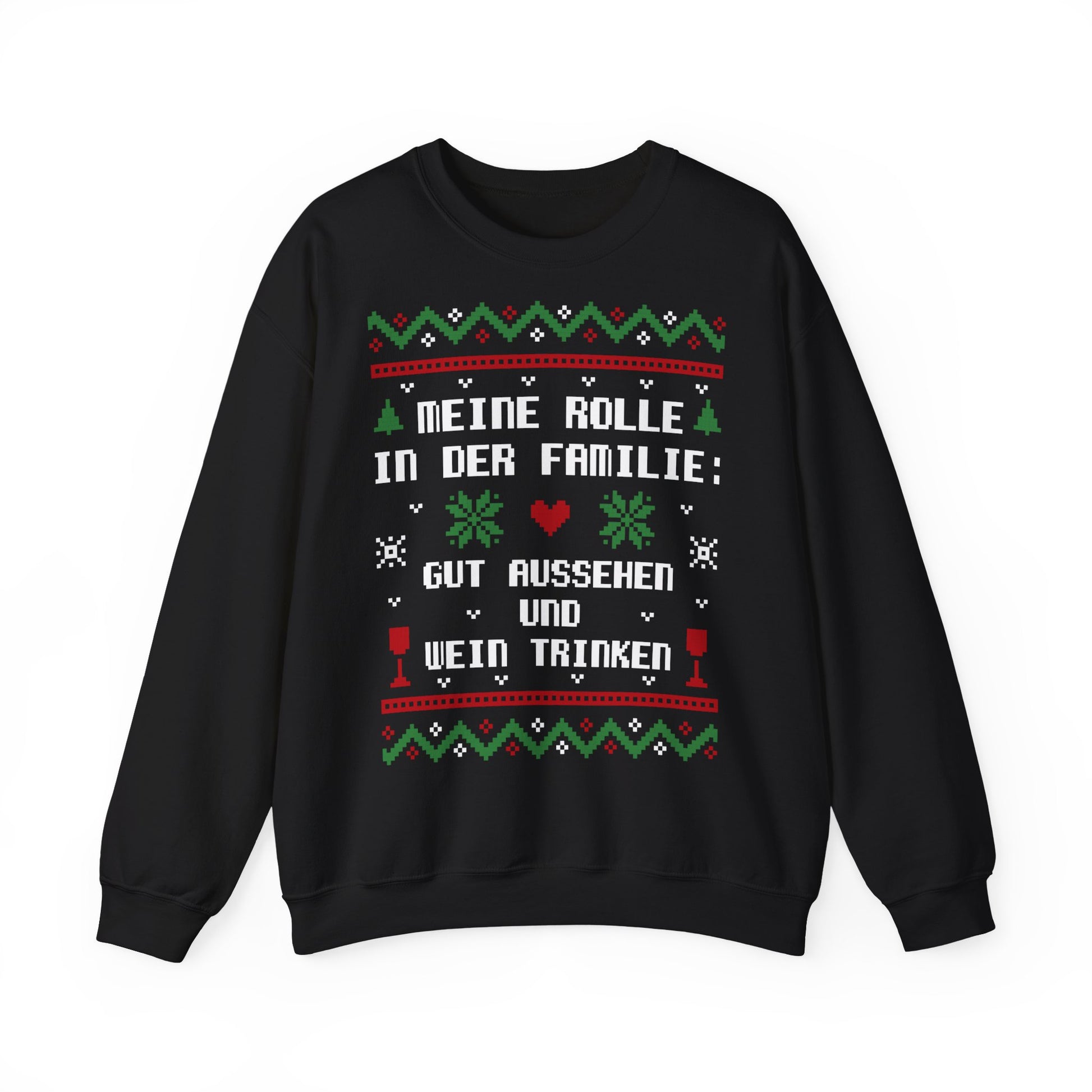Meine Rolle in der Familie Pullover Wein