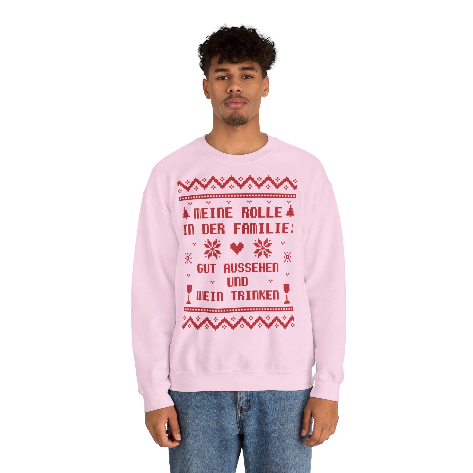 Meine Rolle in der Familie Pullover Wein