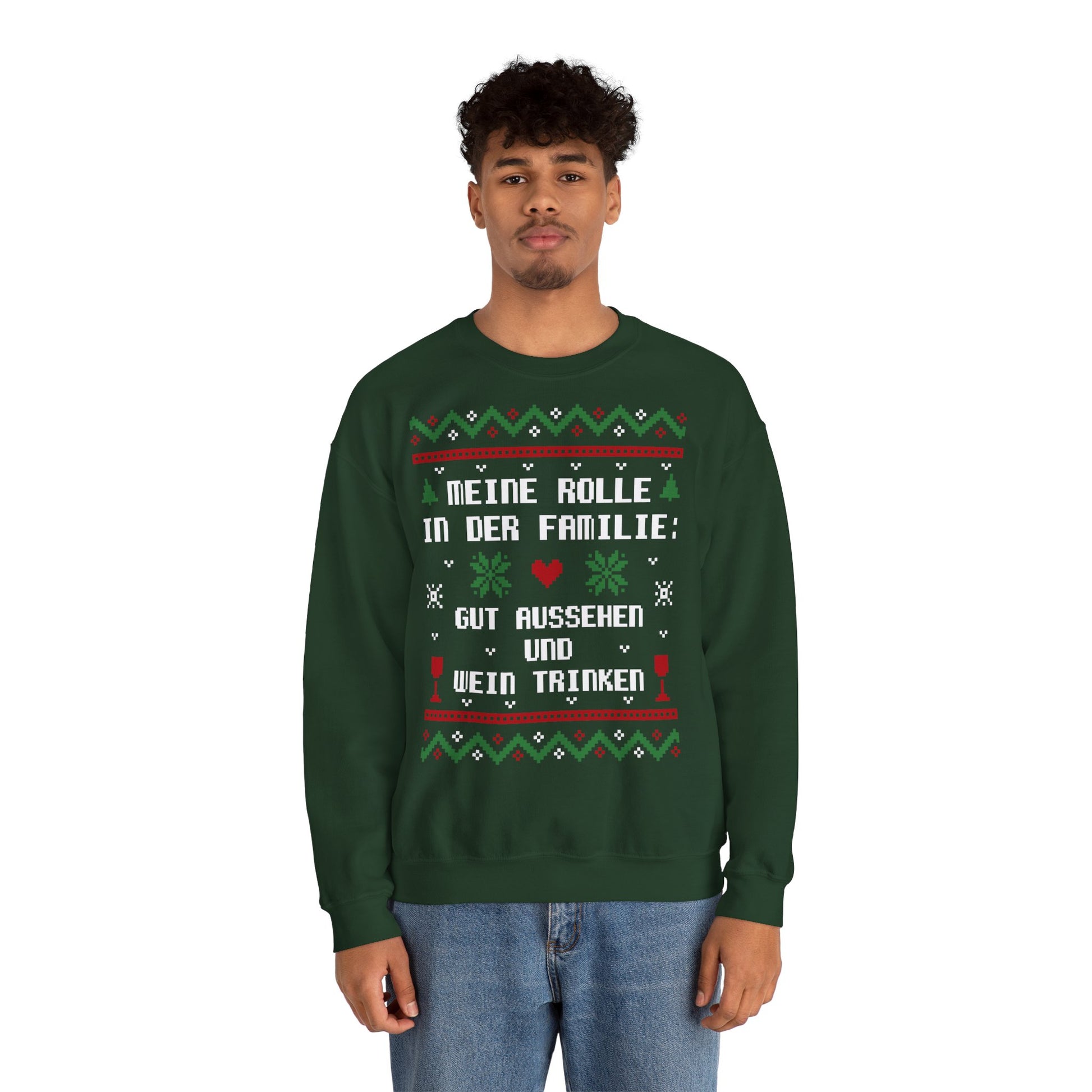Meine Rolle in der Familie Pullover Wein