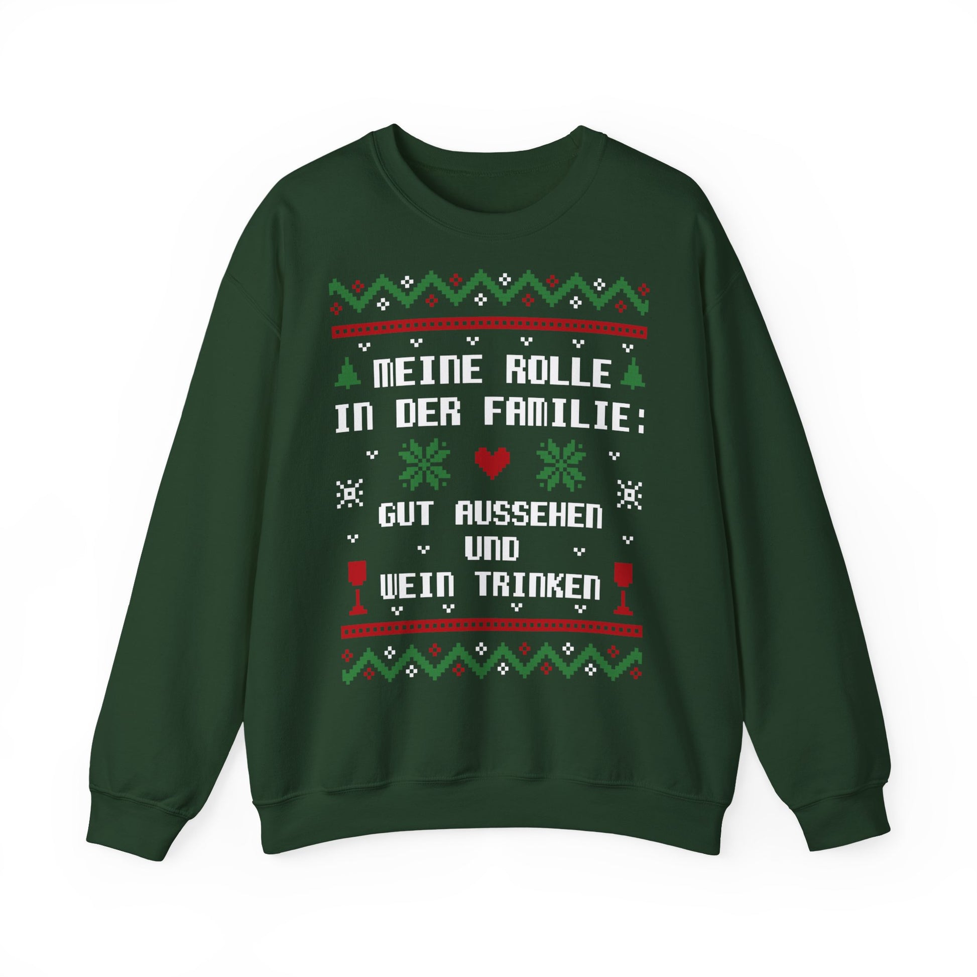 Meine Rolle in der Familie Pullover Wein