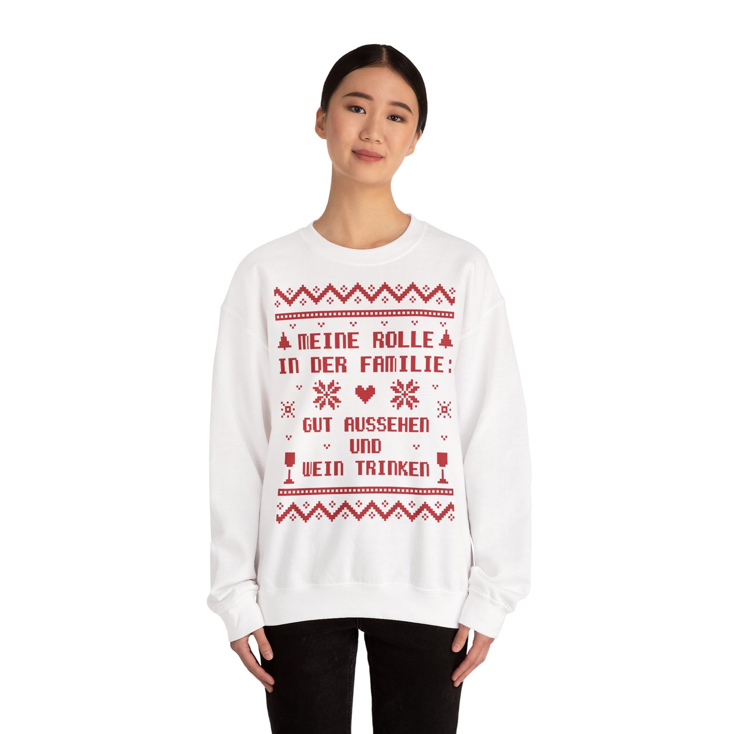 Meine Rolle in der Familie Pullover Wein