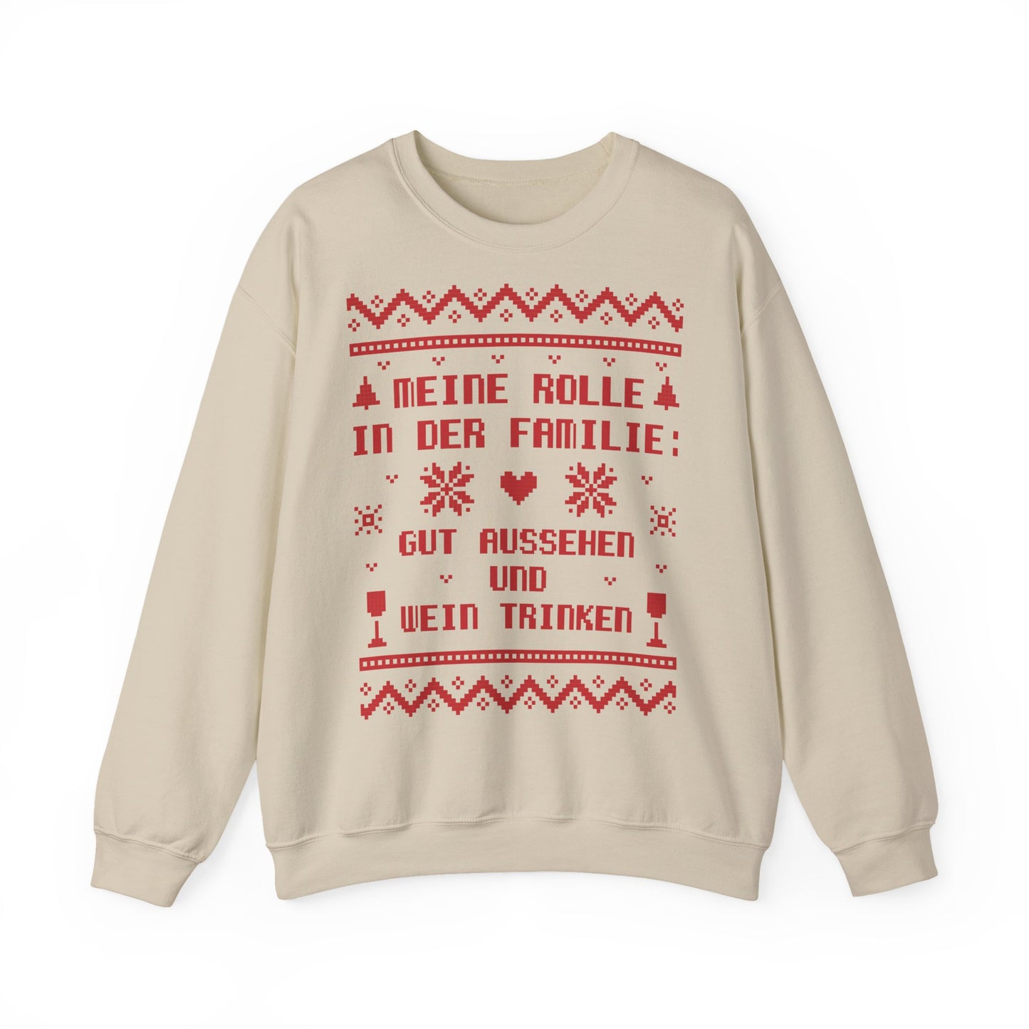 Meine Rolle in der Familie Pullover Wein