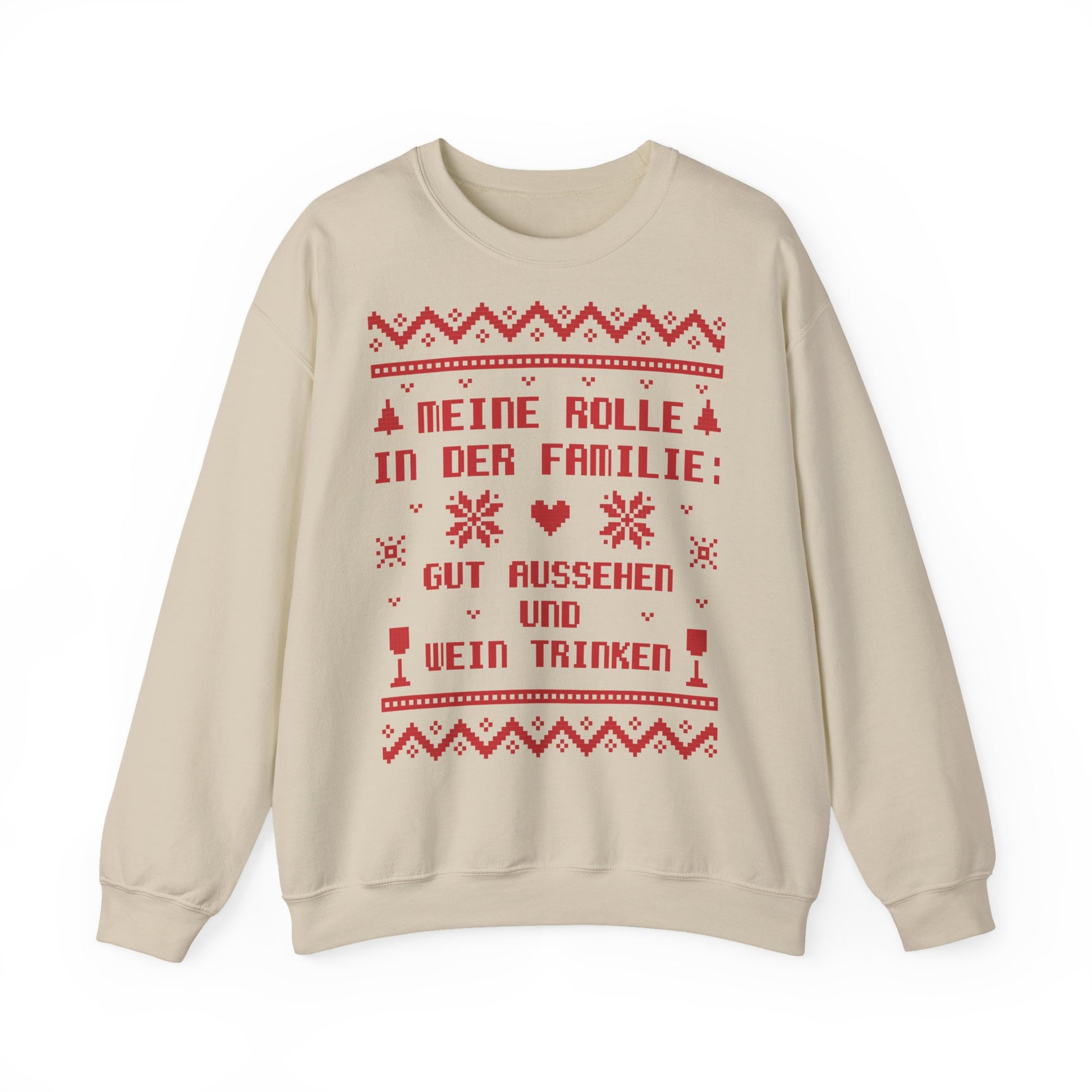 Meine Rolle in der Familie Pullover Wein