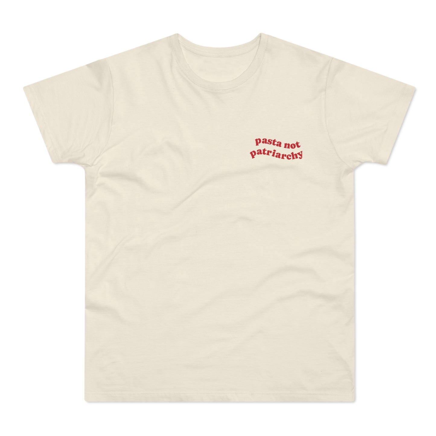 Pasta Not Patriarchy Minimalistic Shirt