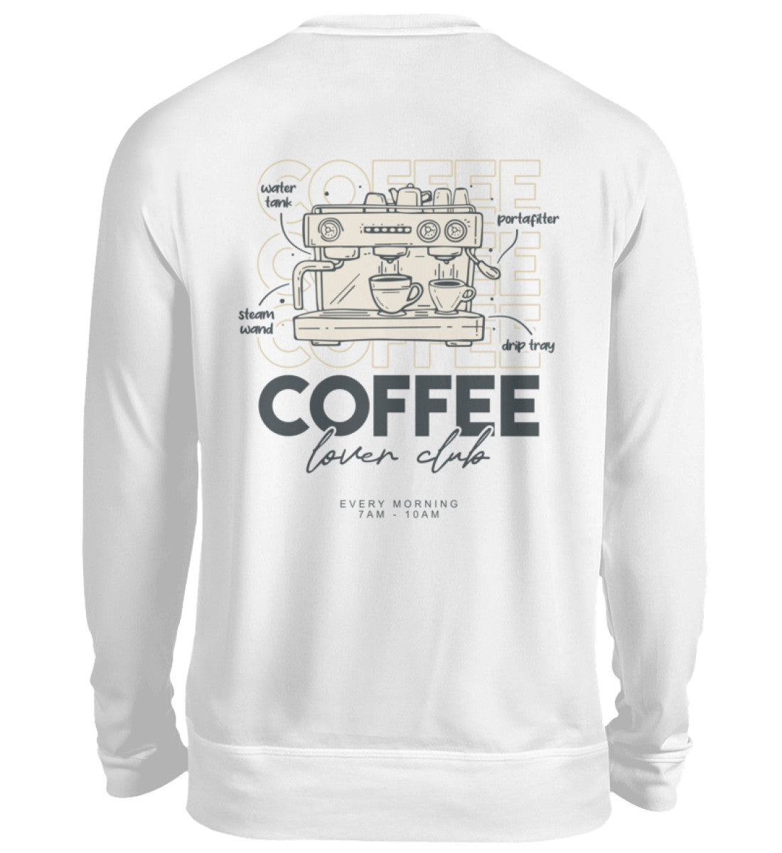 Coffee Lover Club Tshirt Sweater