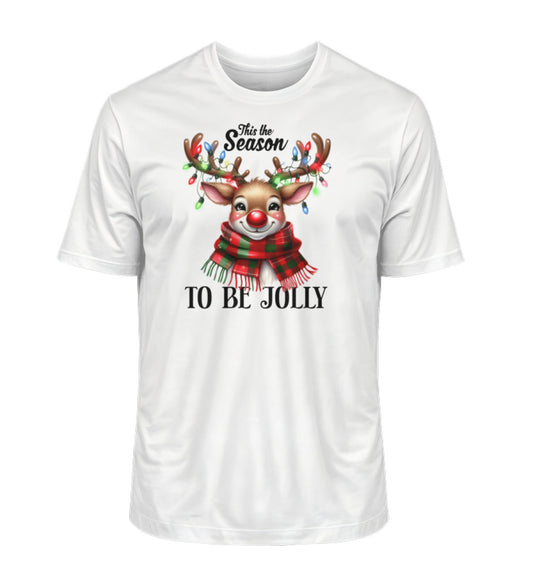 This the Season to be Jolly T-Shirt Reh mit Lichterkette