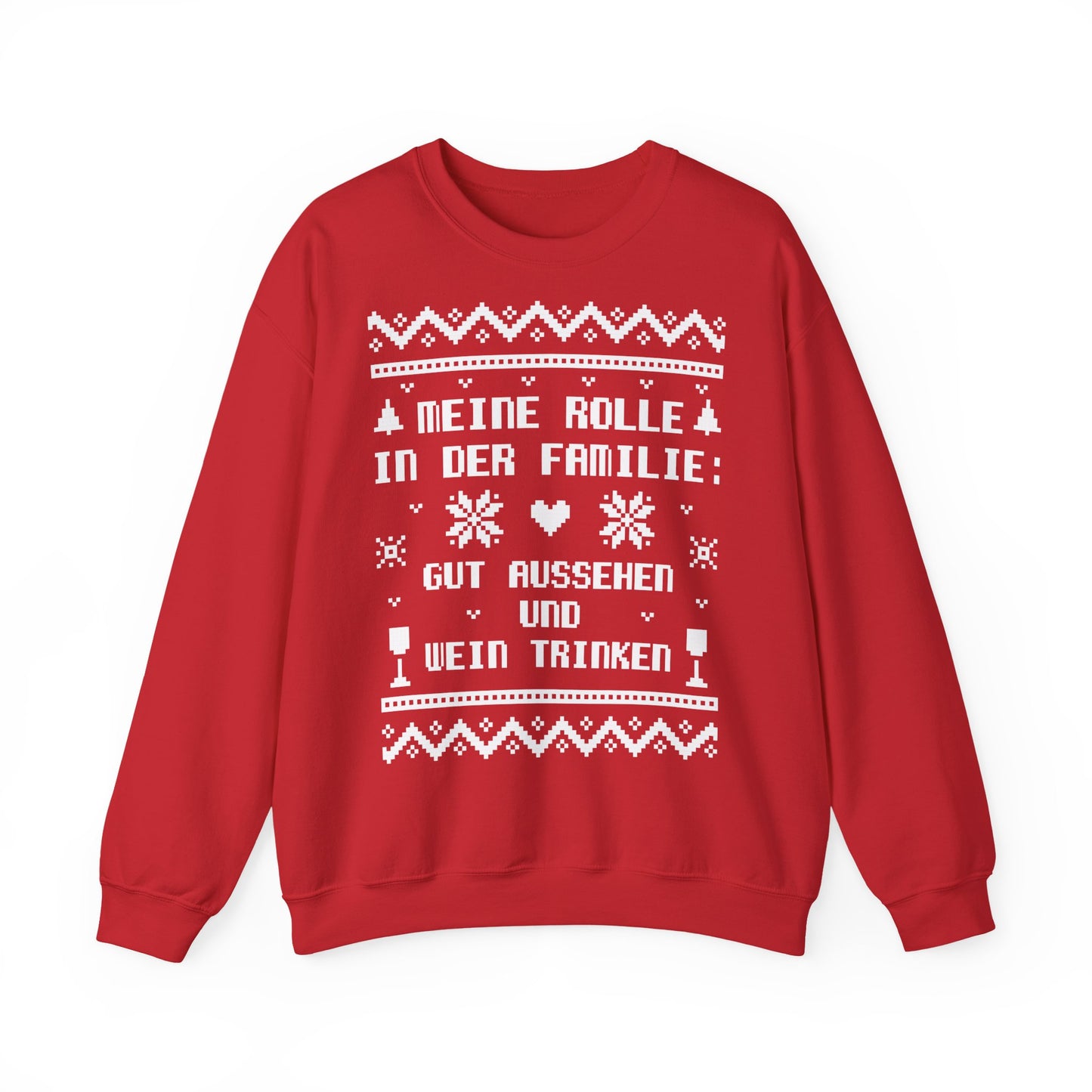 Meine Rolle in der Familie Pullover Wein