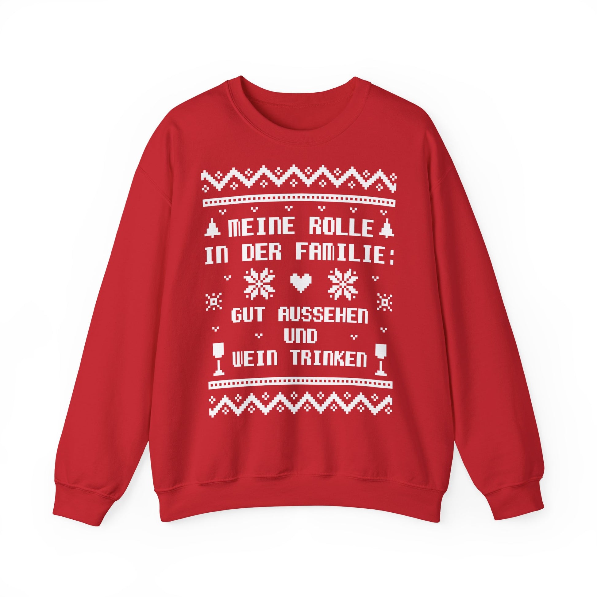 Meine Rolle in der Familie Pullover Wein