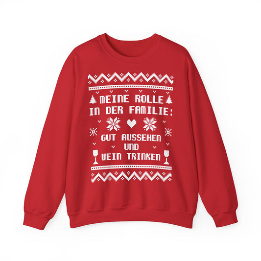 Meine Rolle in der Familie Pullover Wein