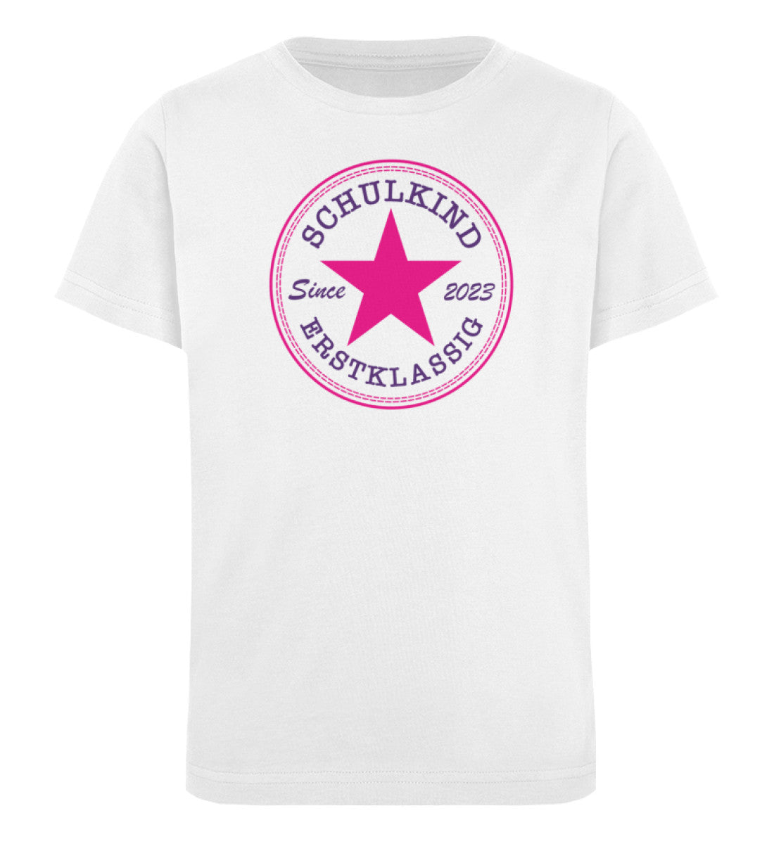 Schulkind Erstklassig Pink Violett Shirt