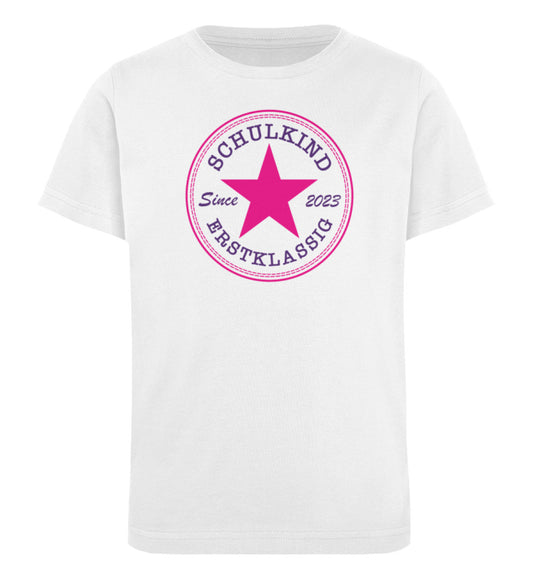 Schulkind Erstklassig Pink Violett Shirt