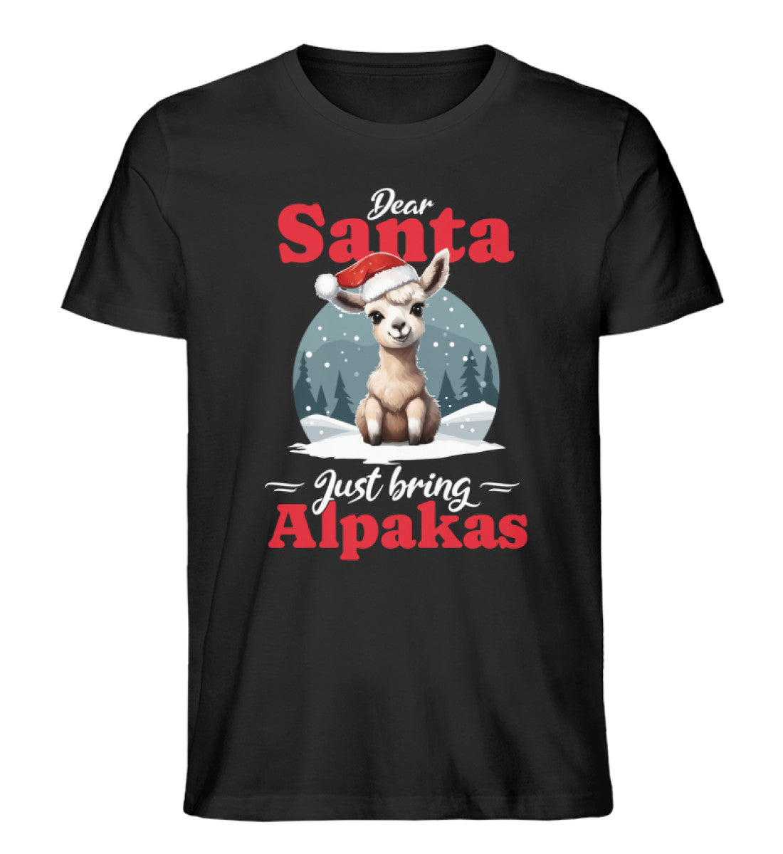 Alpaka Weihnachten Tshirt