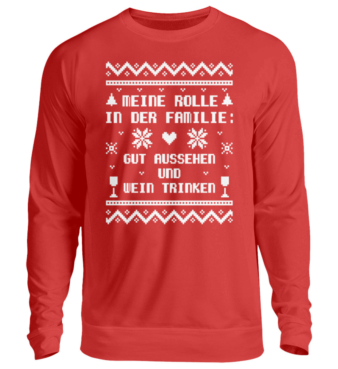 Weihnachten Wein Pullover Sweater