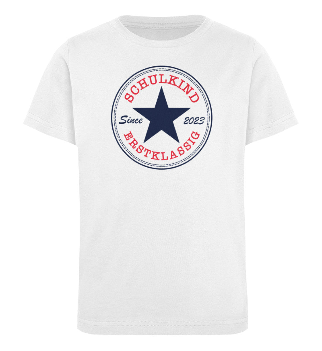 Schulkind Erstklassig Navy Red Shirt