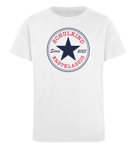 Schulkind Erstklassig Navy Red Shirt